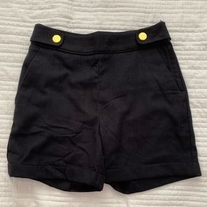 High Waist Black Shorts